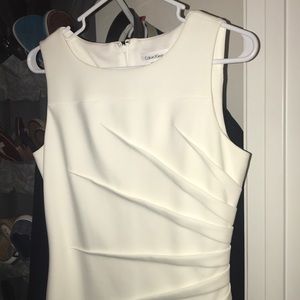 Calvin Klein White pearl Dress